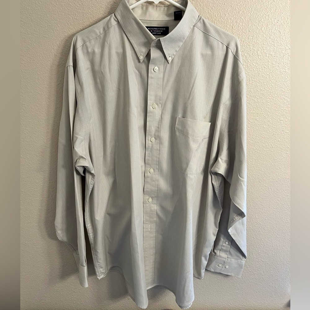 Tan RoundTree & YORKE long sleeve XL shirt
